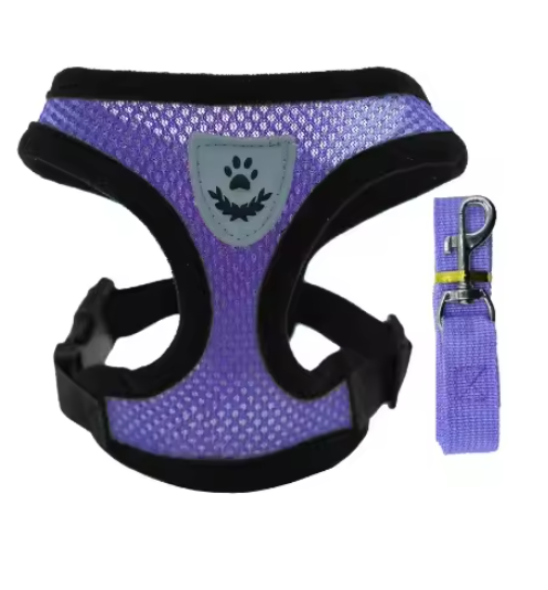 Reflective Adjustable Harness & Leash for Cats and Small Dogs