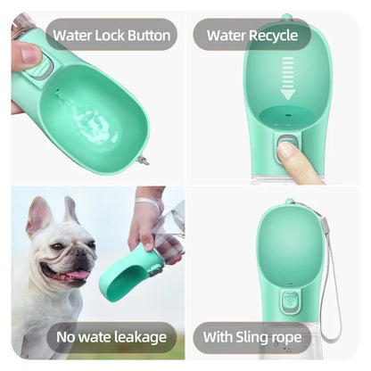 Portable 2-in-1 Pet Water & Food Bottle